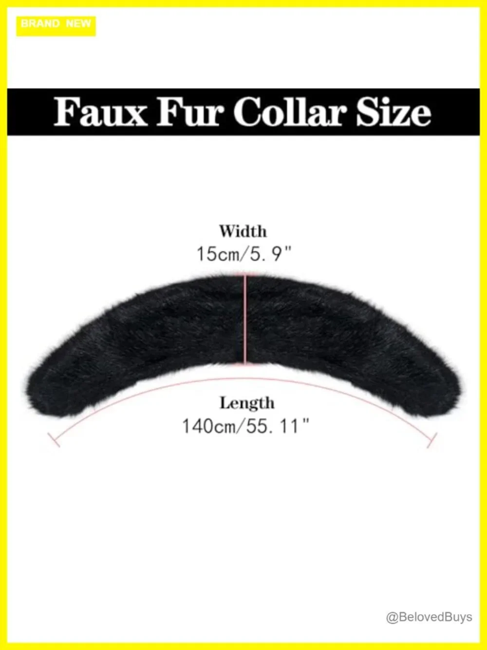 Faux Fur Collar Neck Warmer Scarf Wrap Shawl for Winter Coat